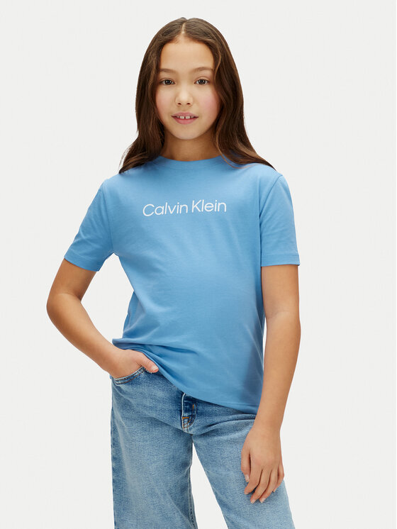 Calvin Klein Jeans Calvin Klein Jeans T-shirt Inst Logo LV1CKSJA29 Blu Regular Fit