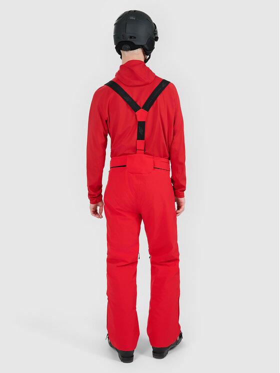 4F 4F Spodnie narciarskie SKI PERFORMANCE Czerwony Regular Fit