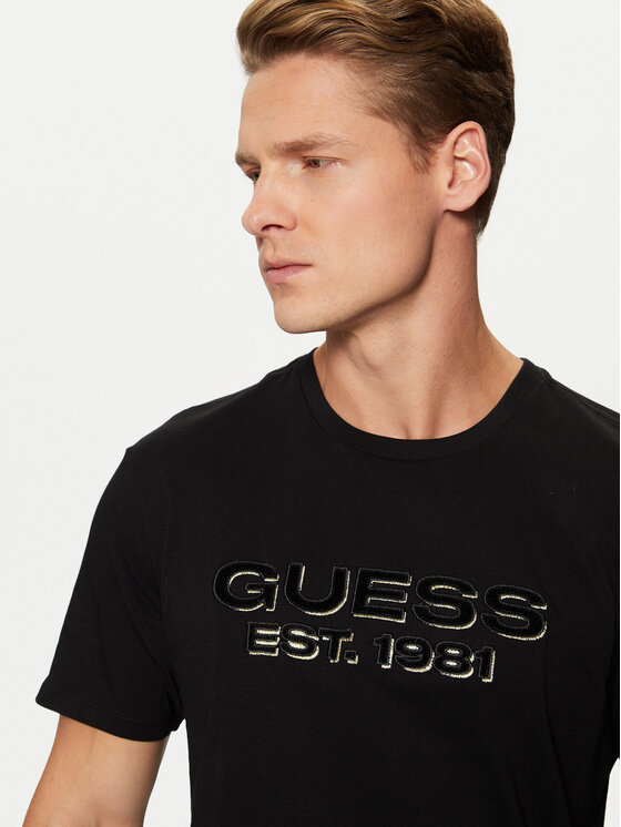 Guess Guess T-shirt M5RI50 K9RM1 Crna Regular Fit