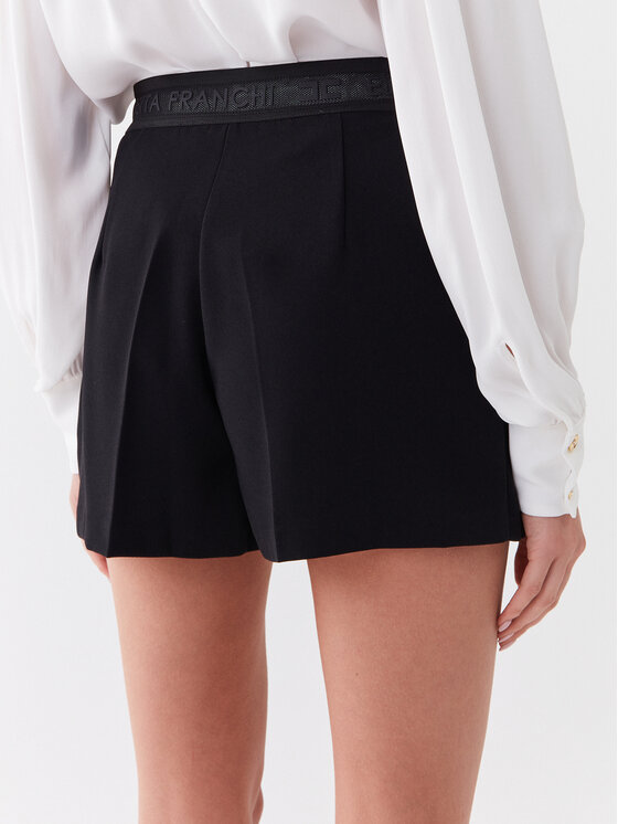 Elisabetta Franchi Elisabetta Franchi Kratke hlače iz tkanine SH-014-32E2-V200 Črna Regular Fit