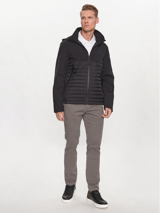 Calvin Klein Calvin Klein Átmeneti kabát K10K111466 Fekete Regular Fit