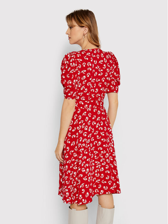 LAUREN RALPH LAUREN Lauren Ralph Lauren Рокля тип риза 200851981001 Червен Regular Fit