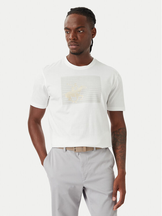 Beverly Hills Polo Club Tricou M1617-HR Alb Regular Fit