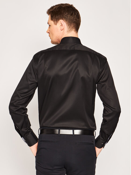Camicia 684111 1465 Nero Slim Fit