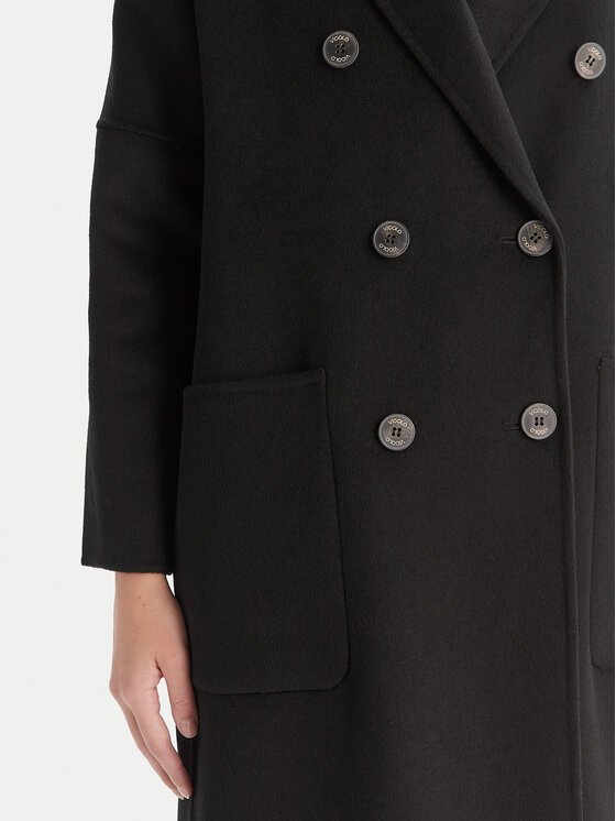 ViCOLO ViCOLO Wollmantel TF0001 Schwarz Regular Fit