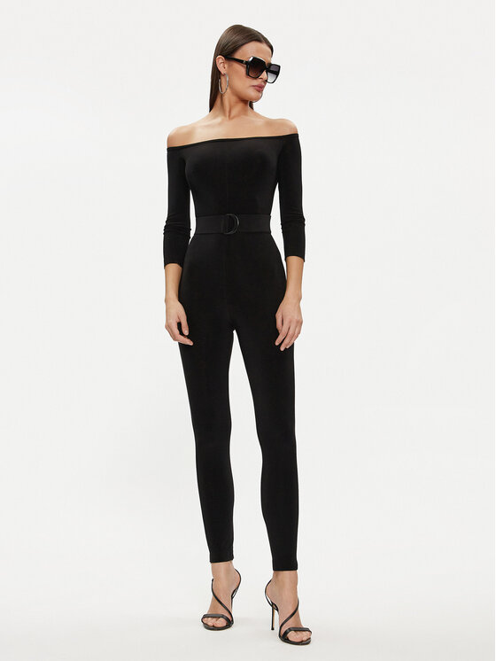 NORMA KAMALI NORMA KAMALI Kombinezon KK123JPL964001 Črna Slim Fit