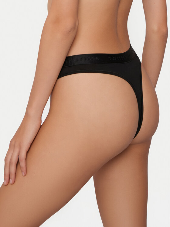 Tommy Hilfiger Tommy Hilfiger Бикини тип прашка UW0UW06260 Черен