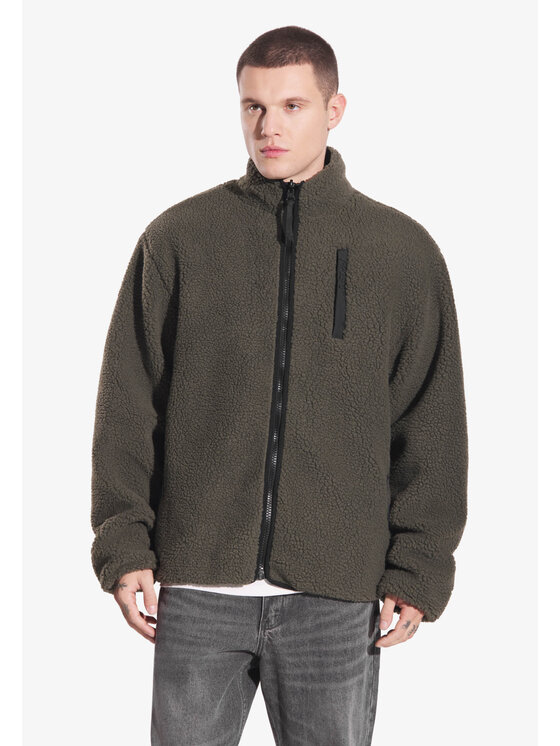PROSTO. PROSTO. Kurtka zimowa Sherpa Reverse Zielony Regular Fit