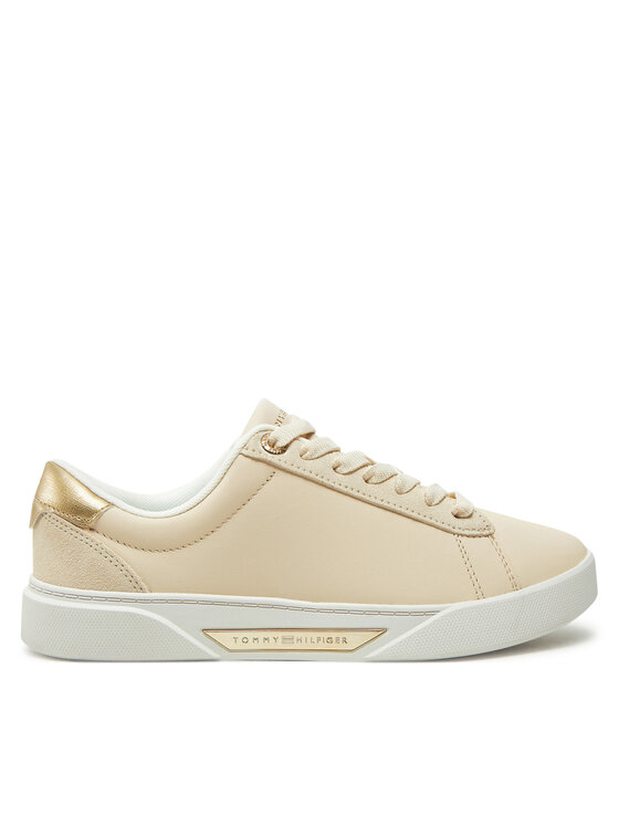 Tommy Hilfiger Tommy Hilfiger Sneakersy Chic Court Sneaker FW0FW08382 Beżowy