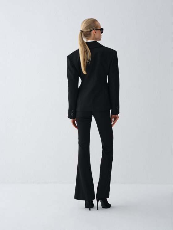 La Mania La Mania Pantalone da abito EDO Nero Basic Fit