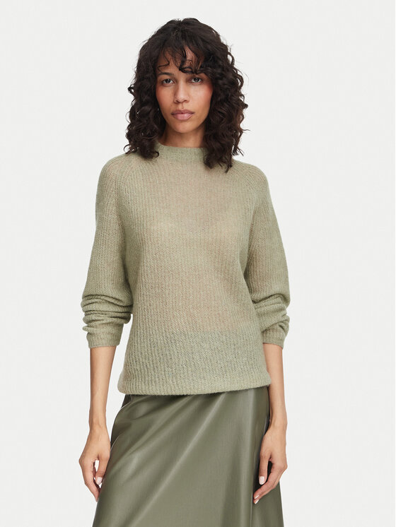 BOSS Pulover Fewena 50564438 Verde deschis Relaxed Fit