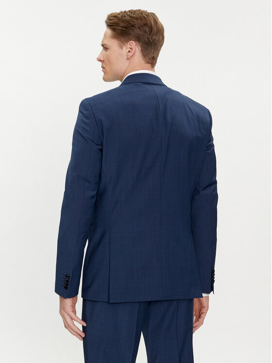 BOSS Boss Garnitur H-Huge 50509491 Granatowy Slim Fit