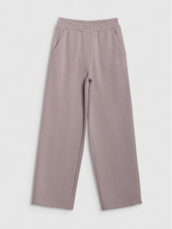 4F 4F Teplákové nohavice 4FJRSS25TTROF1355-83S Hnedá Relaxed Fit