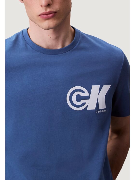 Calvin Klein Jeans Calvin Klein Jeans T-shirt SS 20S CK SPORT LOGO Blu Casual Fit