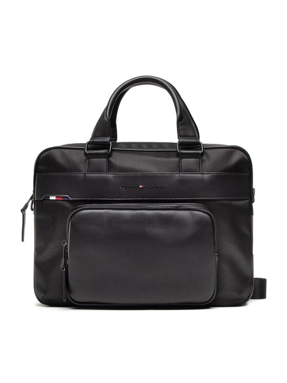 Tommy Hilfiger Tommy Hilfiger Laptoptáska 1985 Computer Bag AM0AM10273 Fekete