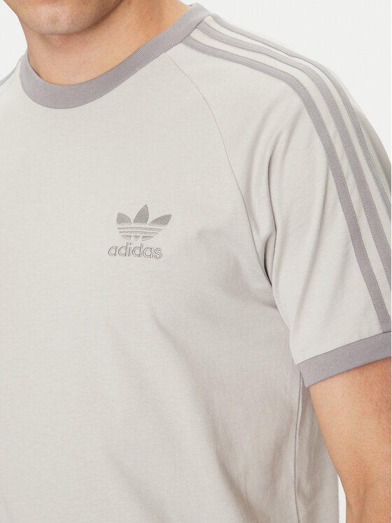 adidas adidas Marškinėliai adicolor Classics 3-Stripes JN7016 Pilka Slim Fit