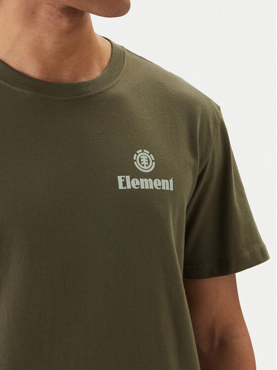 Element Element T-shirt Epic ELYZT00578 Kaki Regular Fit