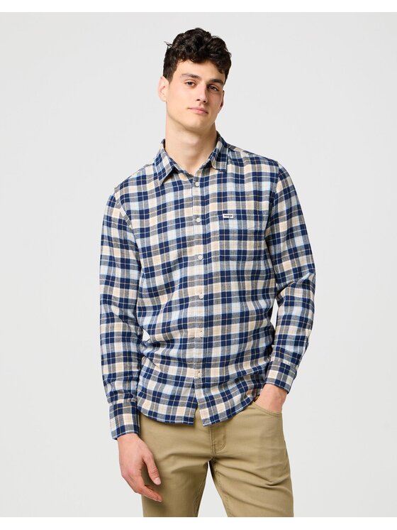 Wrangler Wrangler Koszula 1 PKT SHIRT Kolorowy Regular Fit