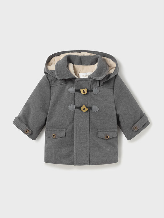 Mayoral Mayoral Преходно палто 2.412 Сив Regular Fit