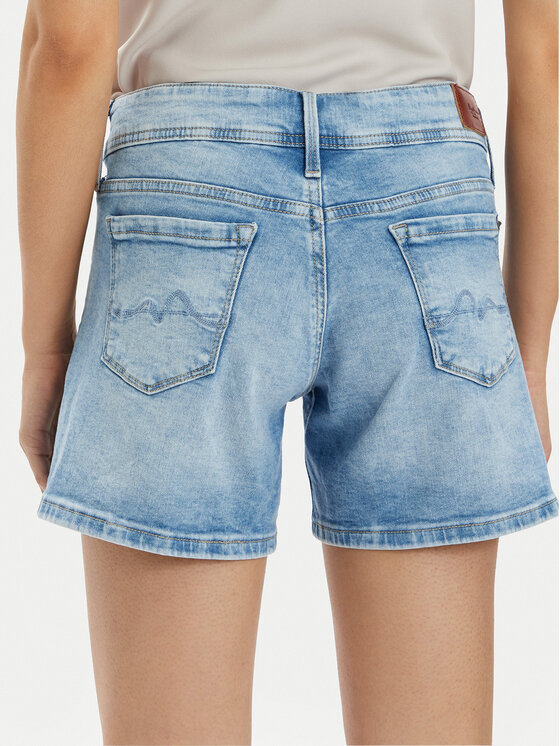 Pepe Jeans Pepe Jeans Pantaloni scurți de blugi Relaxed Short Mw PL801109MP2 Albastru Relaxed Fit