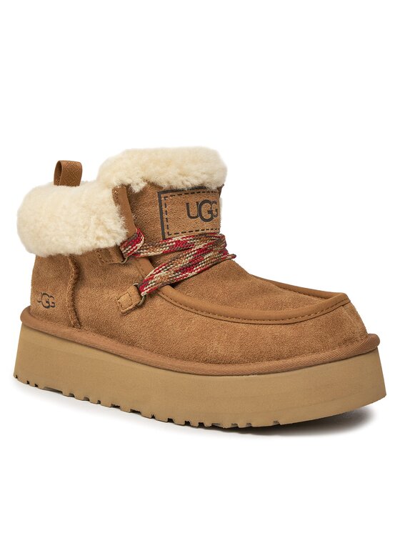 Ugg Ugg Sniega zābaki W Funkarra Cabin Cuff 1143954 Brūns