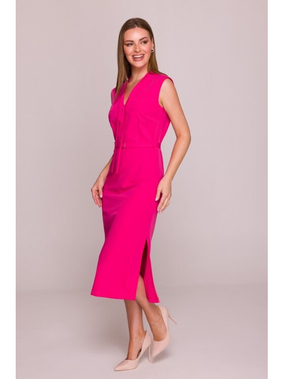 Stylove Stylove Sukienka codzienna S410 Różowy A-Line Fit