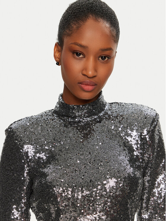 Rinascimento Rinascimento Blūze CFC0019736002 Sudraba Regular Fit