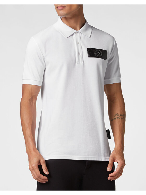 Plein Sport Plein Sport Polo 7833 Biały Slim Fit