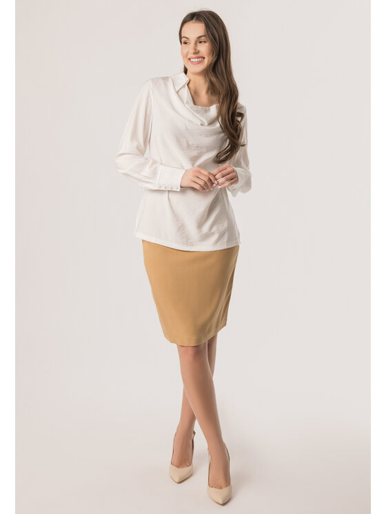 QUIOSQUE Blúzka PARIS BLOUSE Biela Regular Fit