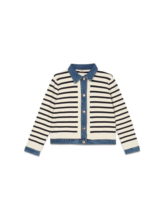 Oltre Oltre Cardigan M166J004892N0S1 Blu Regular Fit
