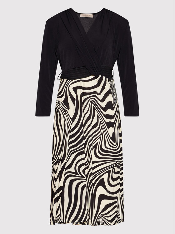 Rinascimento Rinascimento Kleid für den Alltag CFC0018424002 Schwarz Regular Fit