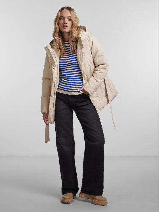 Pieces Pieces Зимно яке Nidone 17128174 Бежов Regular Fit