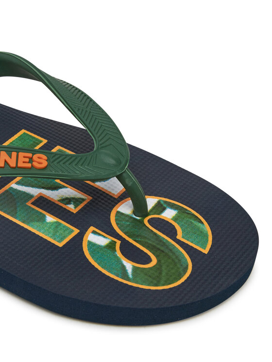 Jack & Jones Jack & Jones Japonki Jfwlogo Palm Print Flip Flop Ln 12230642 Granatowy