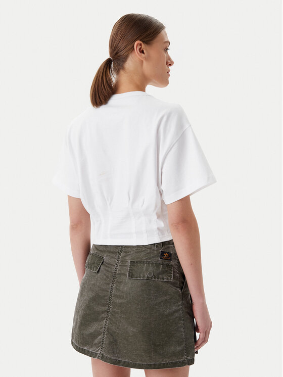 Alpha Industries Alpha Industries Marškinėliai Waisted 148070 Balta Regular Fit