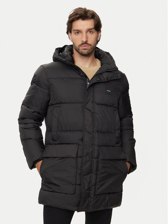 Calvin Klein Calvin Klein Zimní bunda K10K113465 Černá Regular Fit
