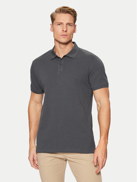 s.Oliver Polo 2138262 Pelēks Regular Fit