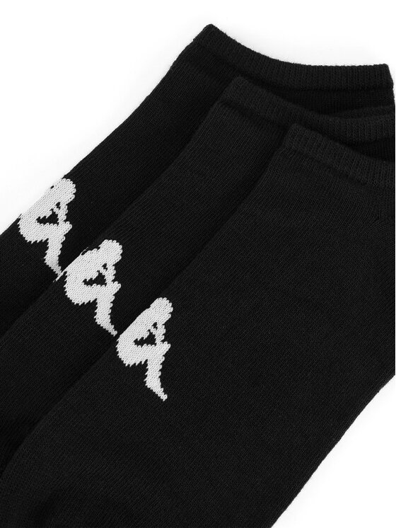 Kappa Kappa Krátké ponožky Z4441 AW24 (3-PACK) Černá
