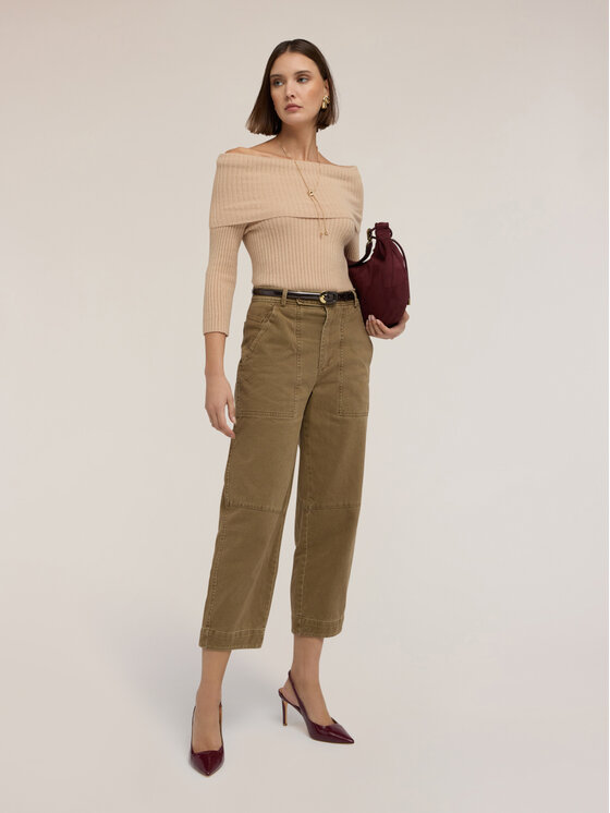 Motivi Motivi Maglione M094E002073N002 Crema Slim Fit