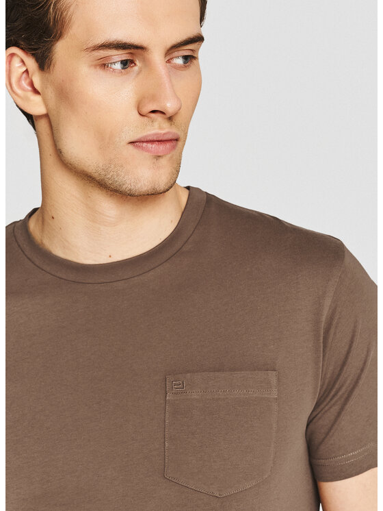Pako Lorente Pako Lorente T-Shirt P26SF-TT-004 Brązowy Regular Fit