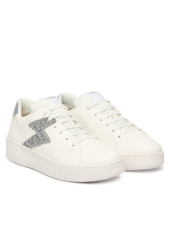 Geox Geox Sneakersy J Mikiroshi Girl J45DVA 054EW C0007 D Biały