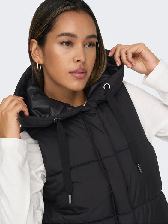 ONLY ONLY Жилет 15300256 Чорний Regular Fit