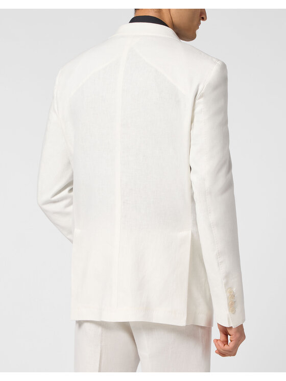 PHILIPP PLEIN PHILIPP PLEIN Marynarka 15081 Biały Regular Fit