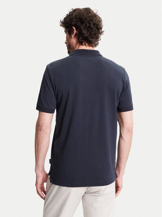 Pierre Cardin Pierre Cardin Тениска с яка и копчета C5 21455.2119 Тъмносин Regular Fit