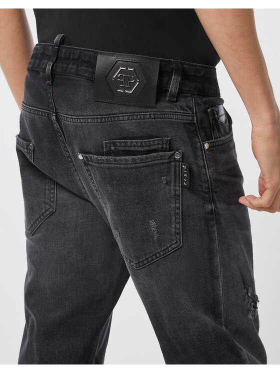 PHILIPP PLEIN PHILIPP PLEIN Jeansy 26879 Czarny Straight Fit