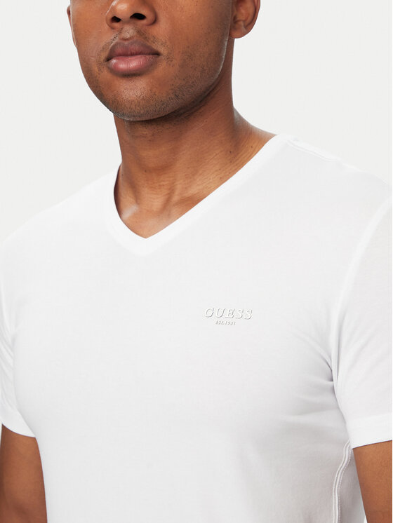 Guess Guess T-Shirt M6YI32 K3735 Λευκό Extra Slim Fit