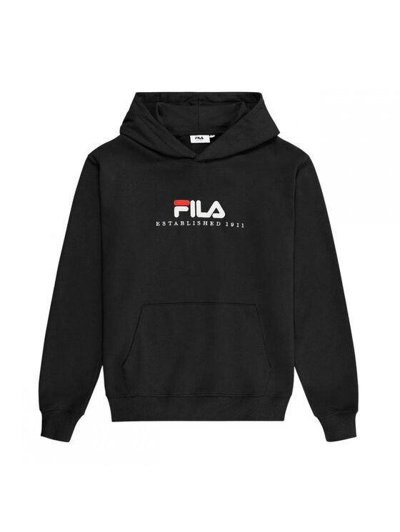 Fila Fila Mikina Valsera regular logo hoodie Černá Regular Fit