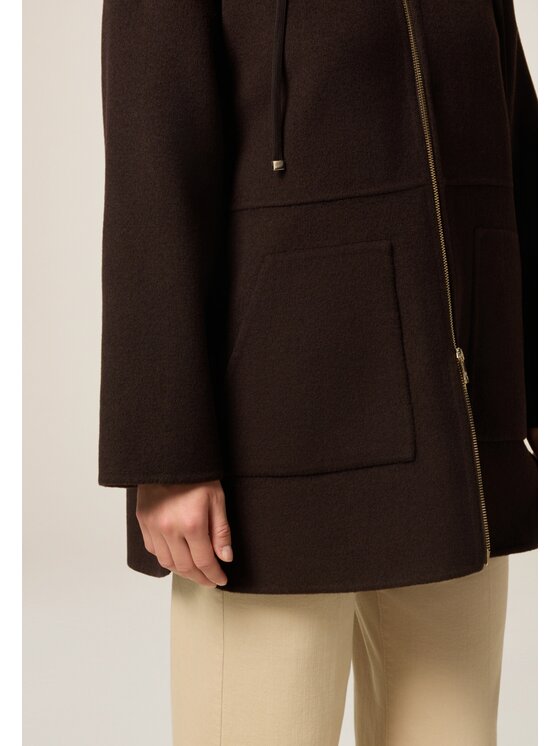 Oltre Oltre Płaszcz 8154J000224N022 Brązowy Baggy Fit