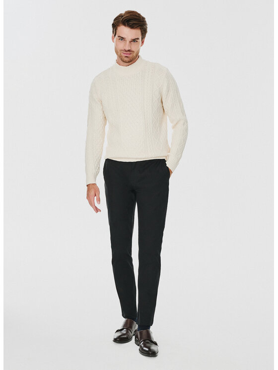Pako Lorente Pako Lorente Sweter P24WF-2X-024 Beżowy Classic Fit