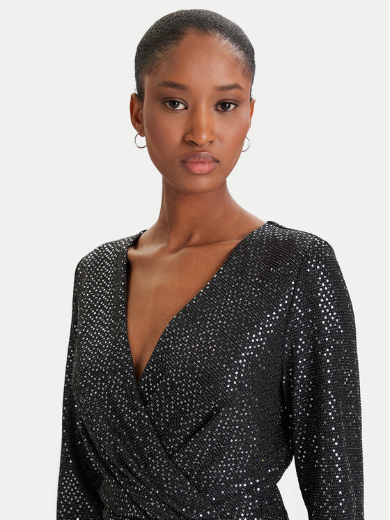DKNY DKNY Kokteilikleit DD5IZ632 Must Slim Fit