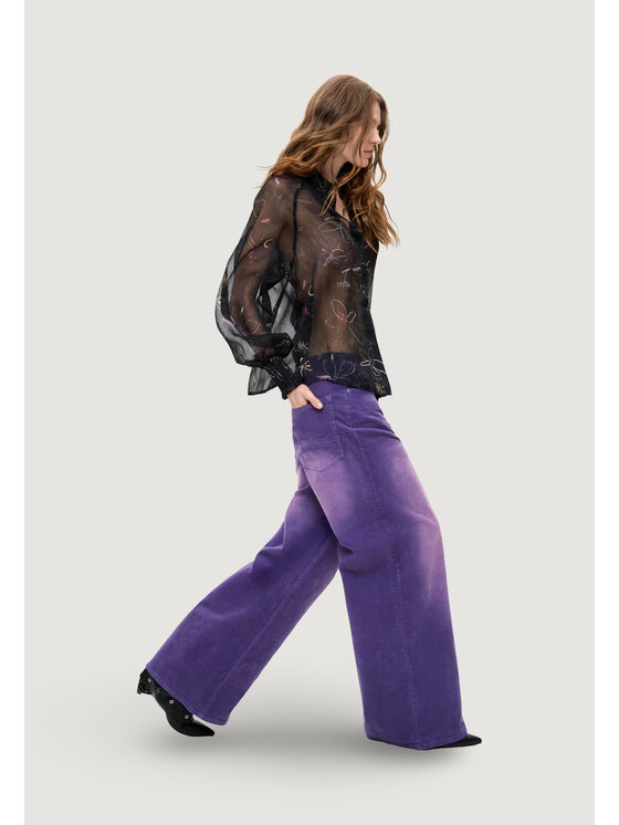 Desigual Desigual Pantaloni chino PANT_REF_PORLY Viola Casual Fit